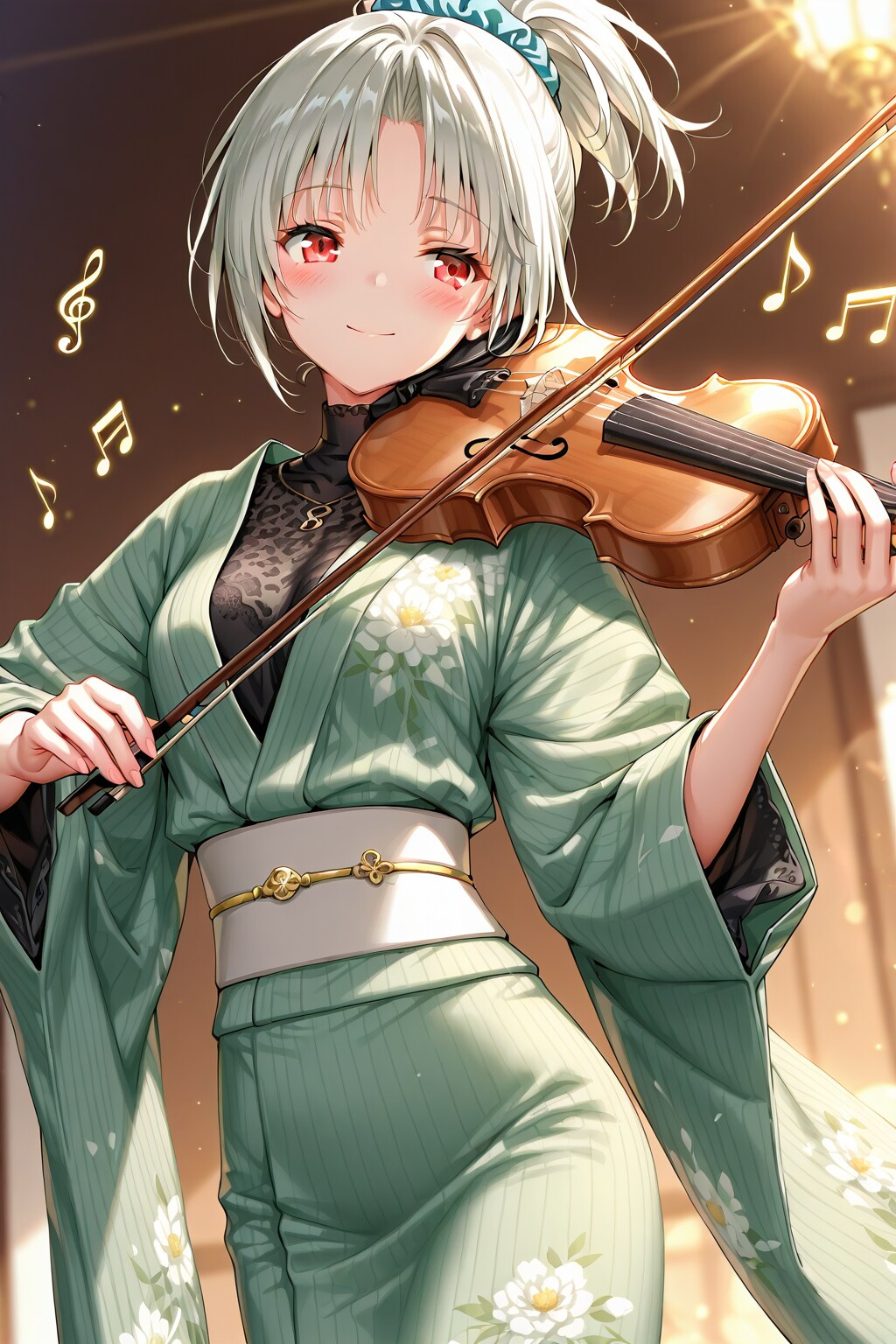 ヴァイオリンと雛菊ちゃん