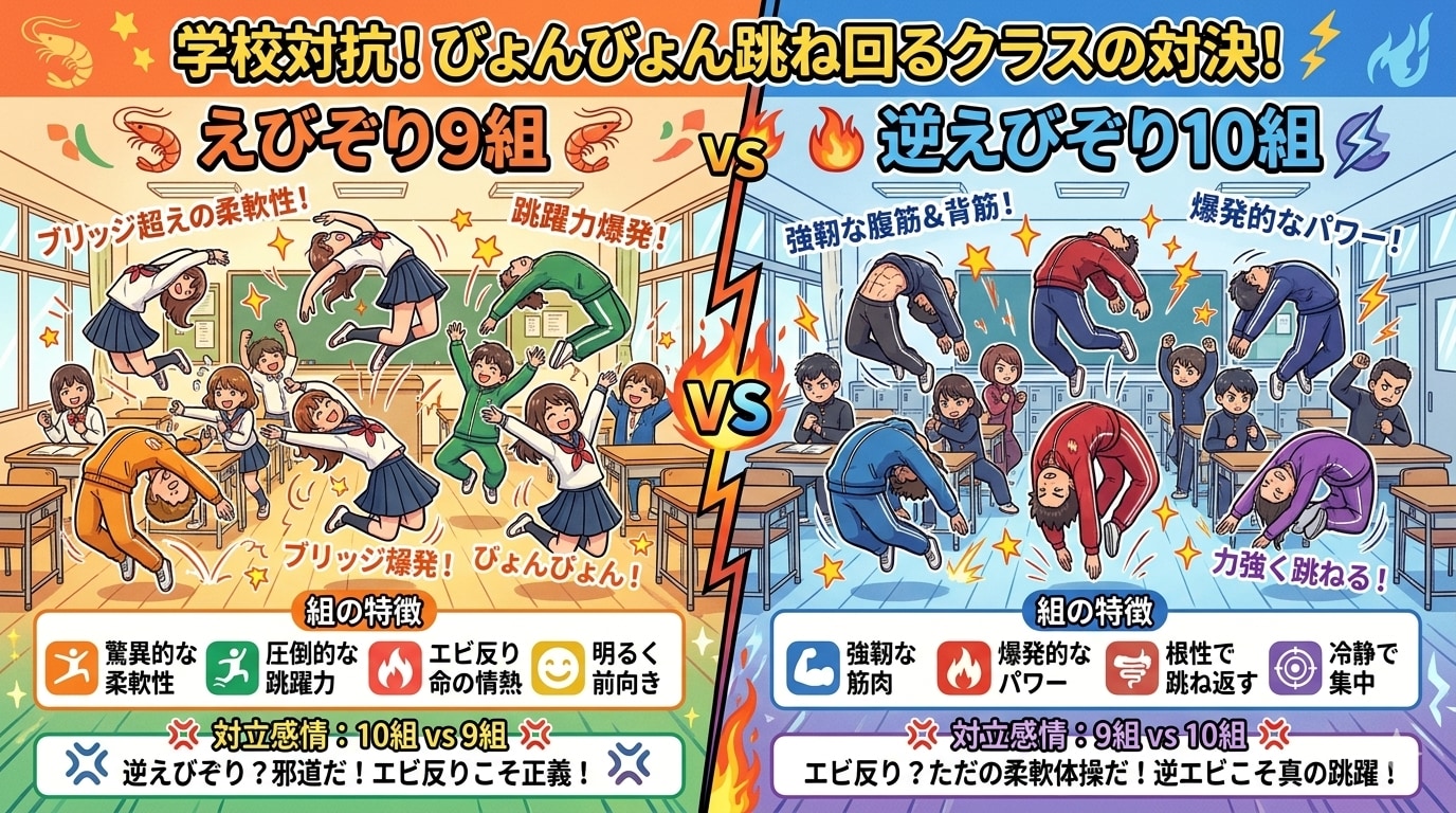 えびぞり9組と逆えびぞり10組 | の人気AIイラスト・グラビア