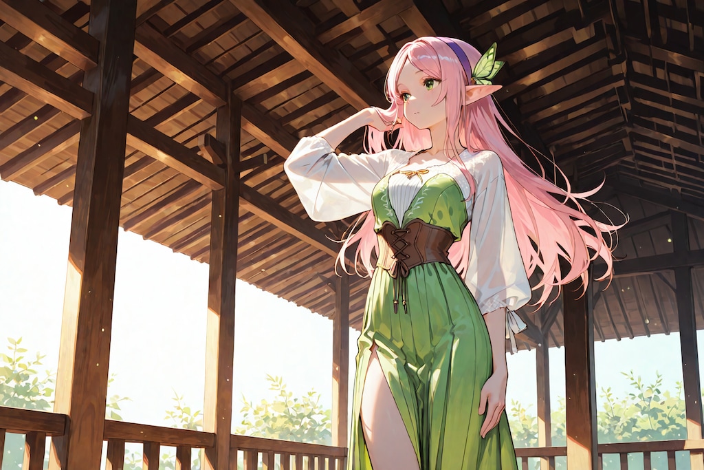 エルフちゃん(butterfly-sleeve dress)