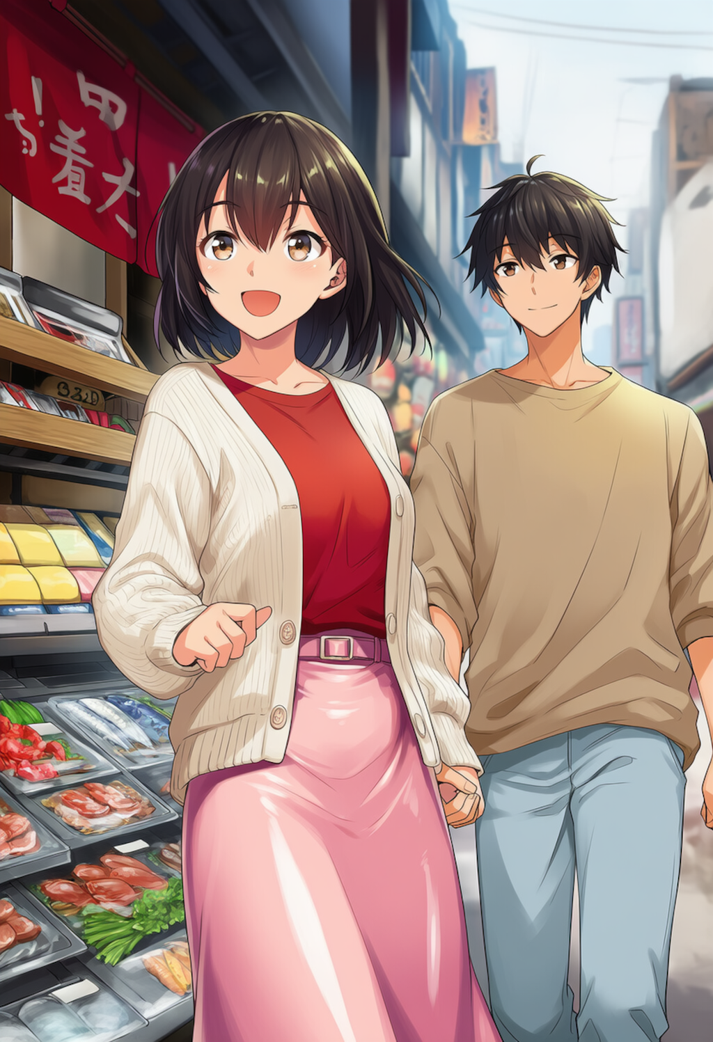 みっちゃん＆なっちゃん　市場を散策＆お買い物