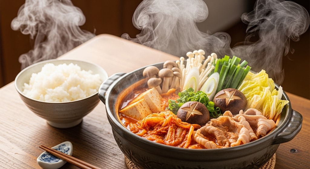 摩訶不思議食堂のキムチ鍋