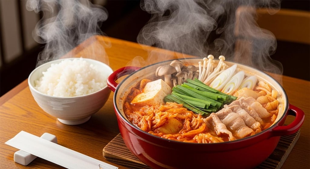 摩訶不思議食堂のキムチ鍋