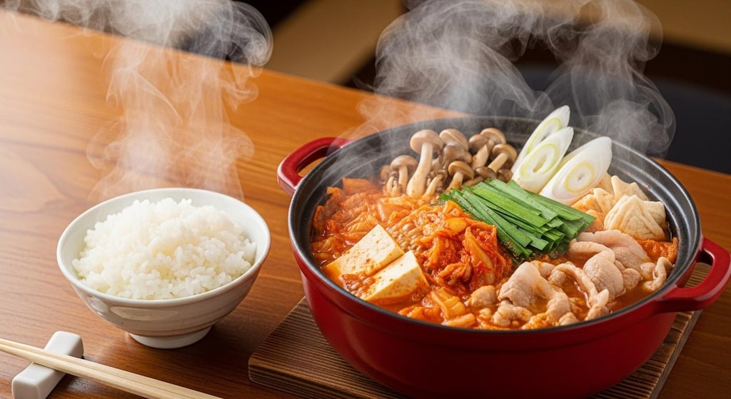 摩訶不思議食堂のキムチ鍋