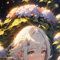 少女と花 2枚目