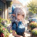 少女と花 10枚目