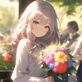 少女と花 6枚目