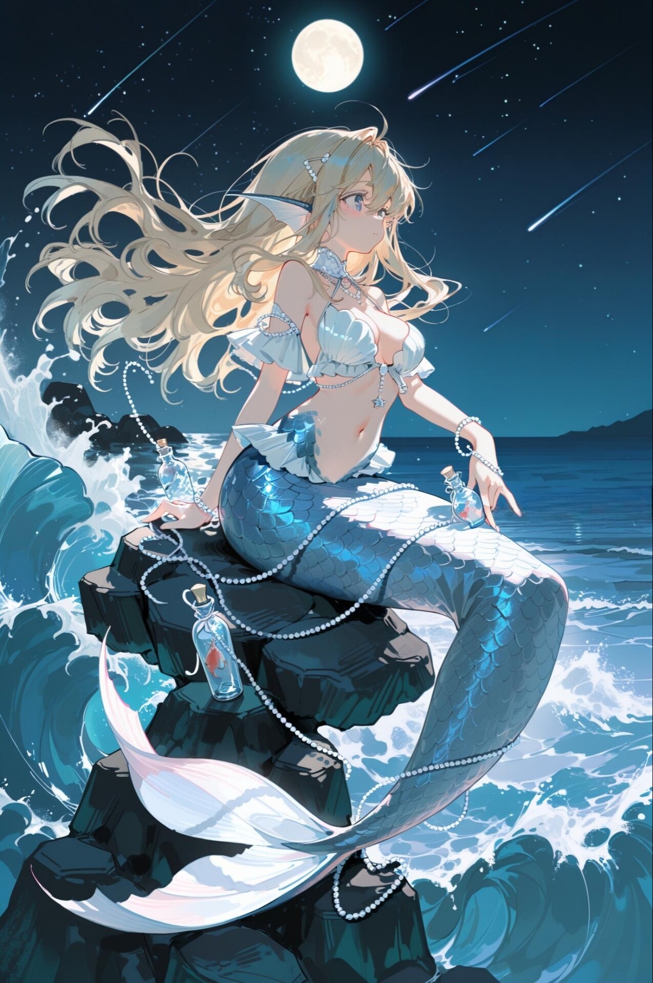 月夜の人魚