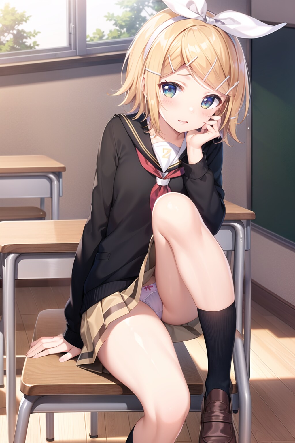 【Lora配布】立て膝リンちゃん！