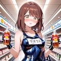 スク水の椎名心実とショッピングモール(ちちぷい版) 4枚目
