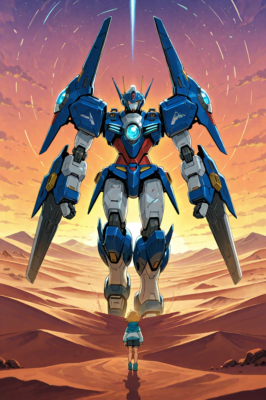 砂漠のロボットと少女