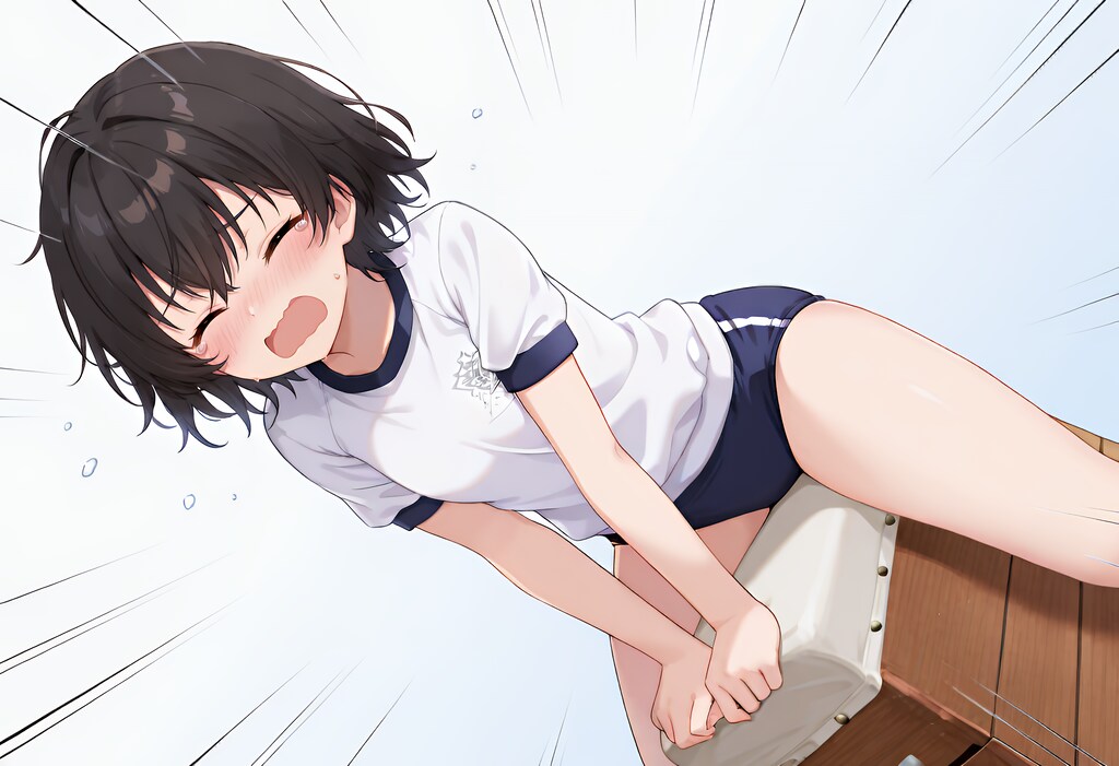 跳べないのー！