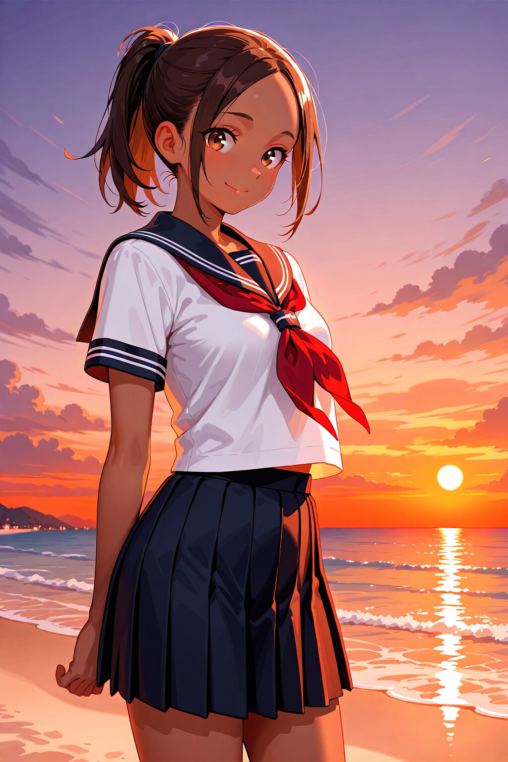 夕暮れ