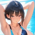 競泳水着コキ 2枚目