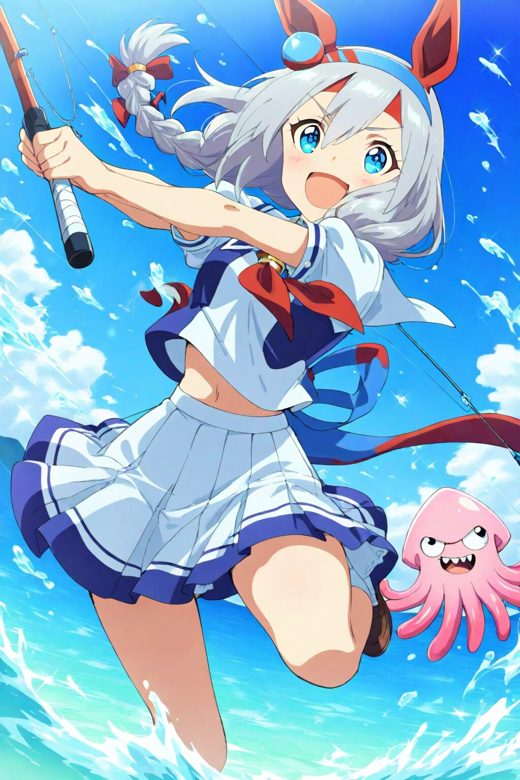 今晩はイカ焼きやで〜！