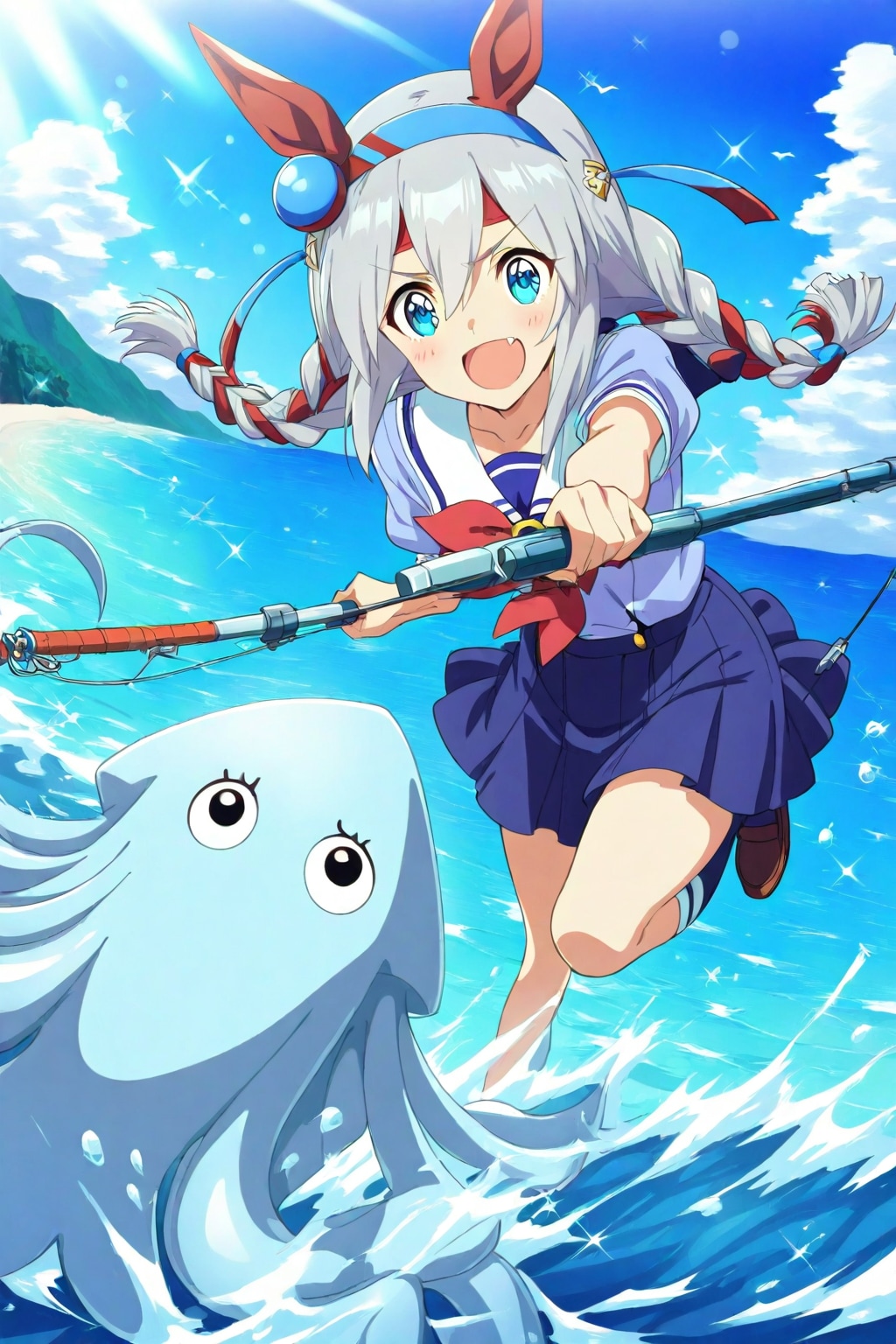 今晩はイカ焼きやで〜！