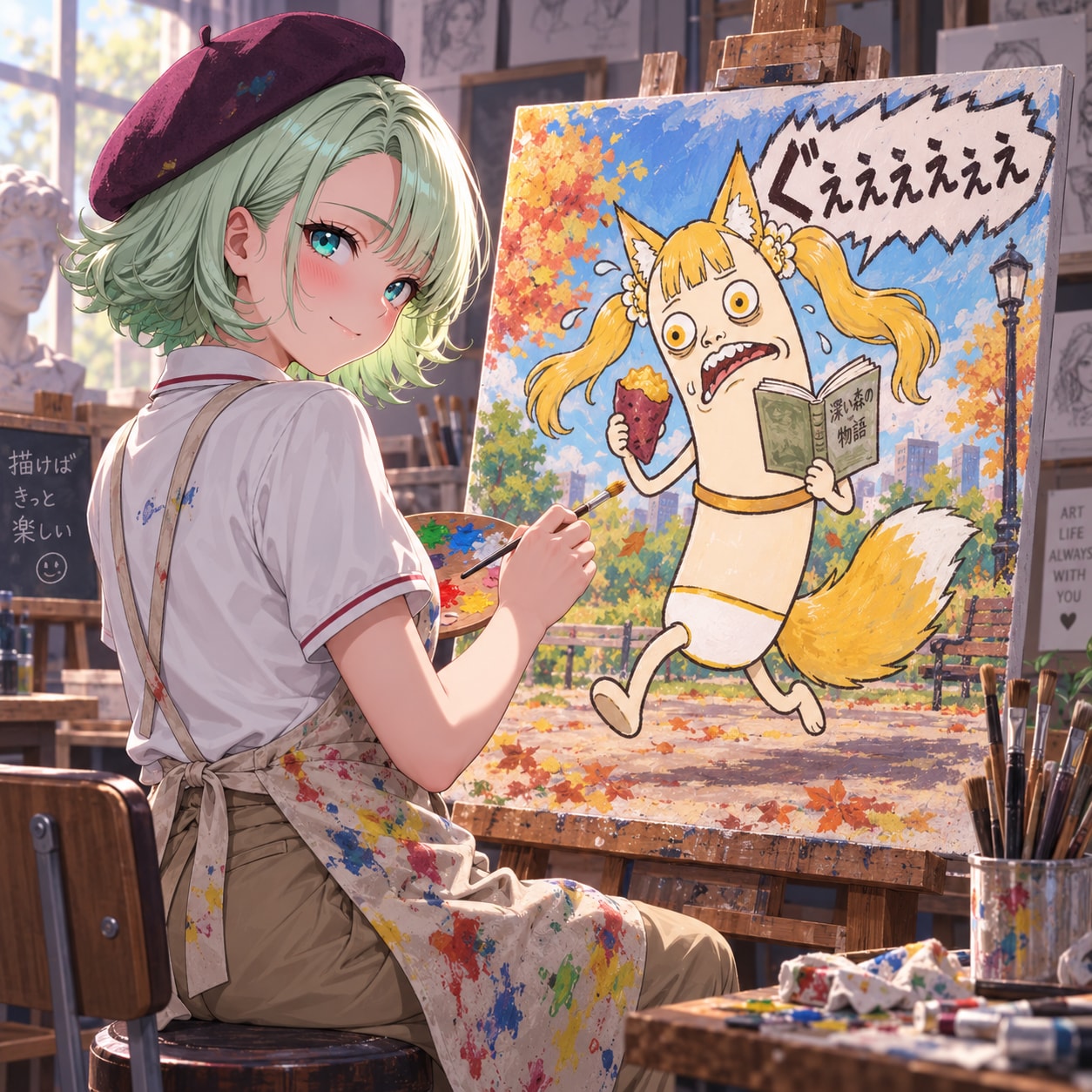 芸術の秋にありがちなこと | の人気AIイラスト・グラビア