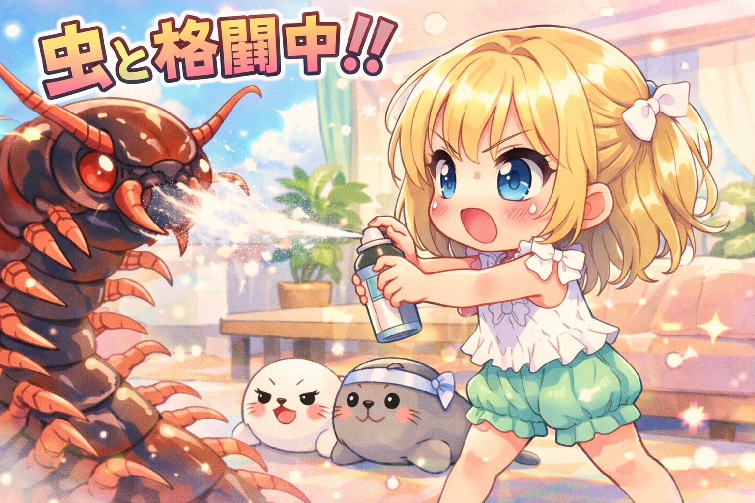 一発必中！バ〇サンスプレー　( ・∀・)ｒ鹵~＜≪巛;ﾟДﾟ)ﾉ ｳｷﾞｬｰ