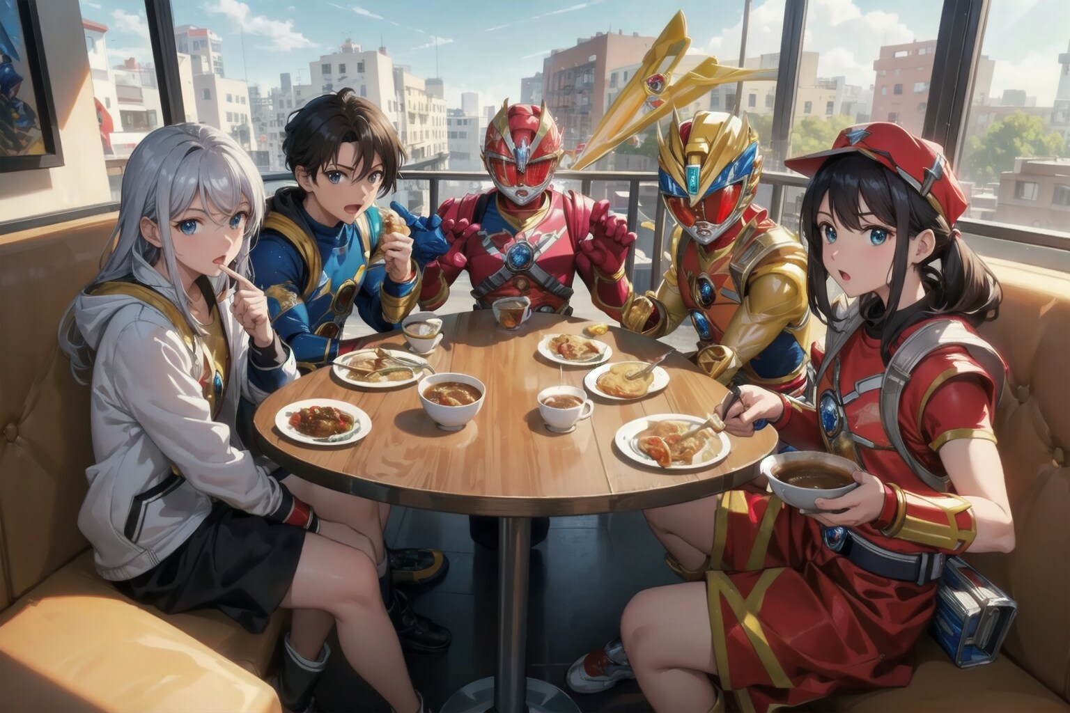 ヒーローたちの食事