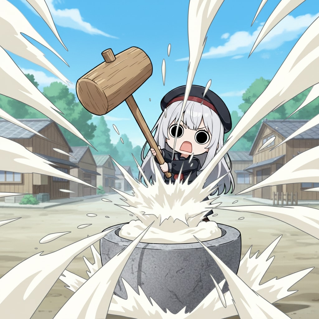 餅をついてしまいよったえらいこっちゃ嬢 | の人気AIイラスト・グラビア