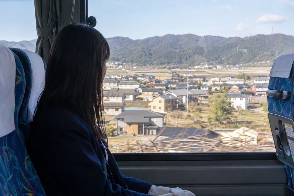 高速バスからの景色