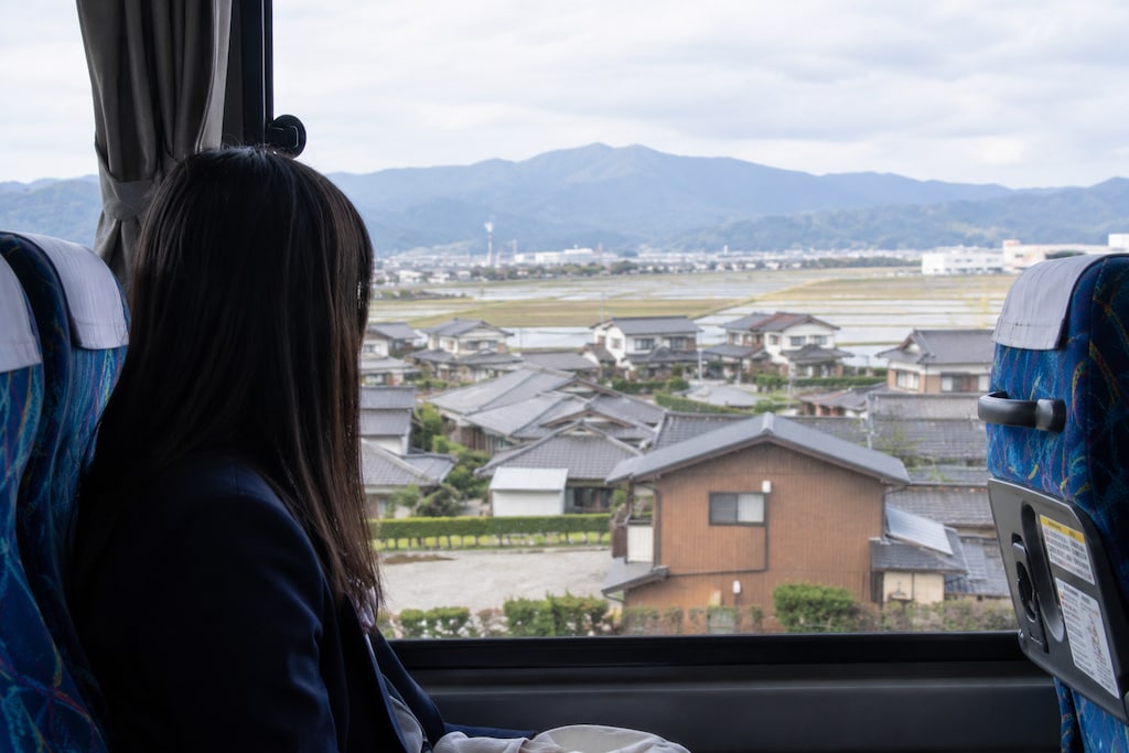 高速バスからの景色