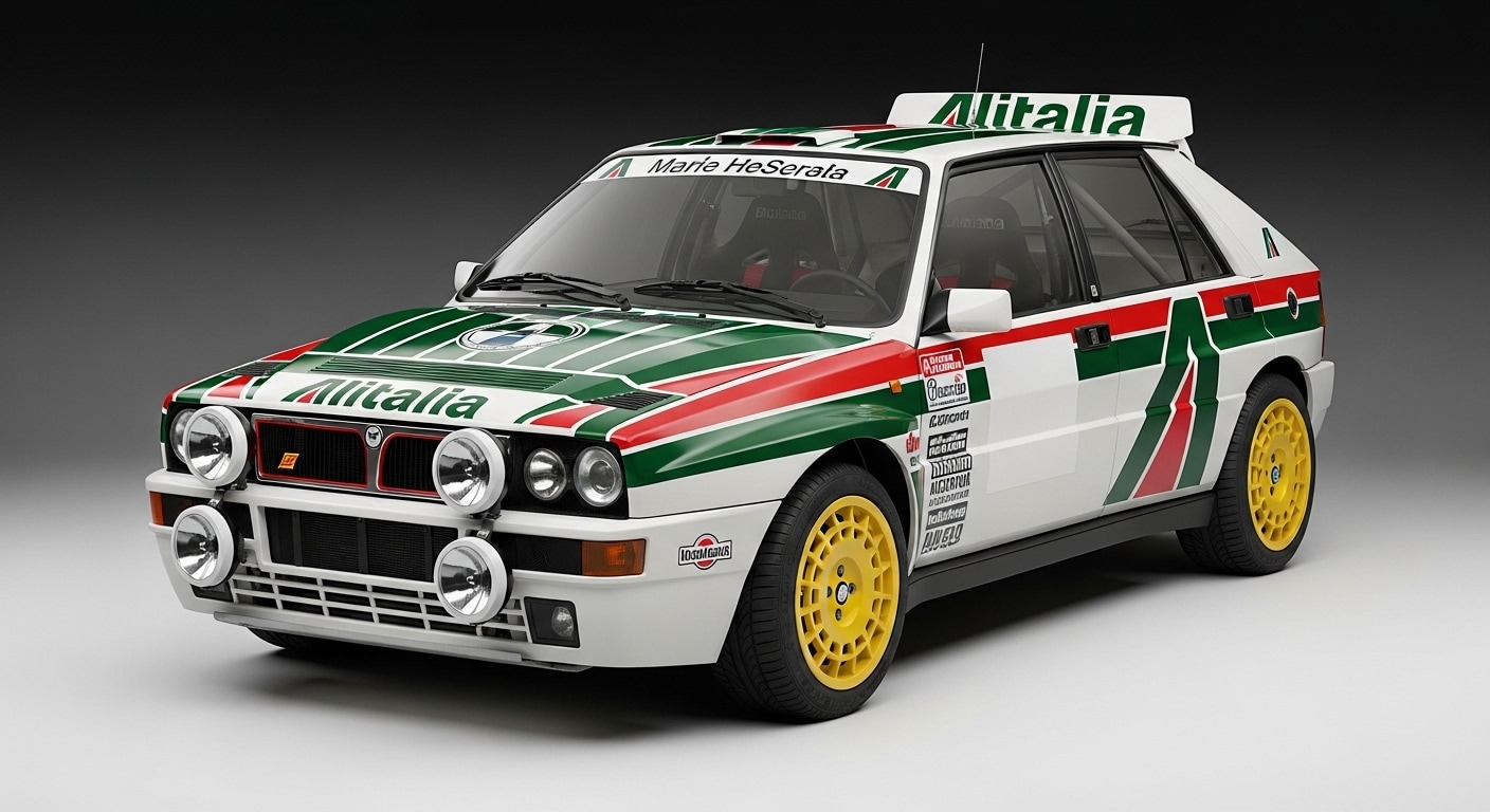 アリタリアランチアデルタラリーカー | の人気AIイラスト・グラビア