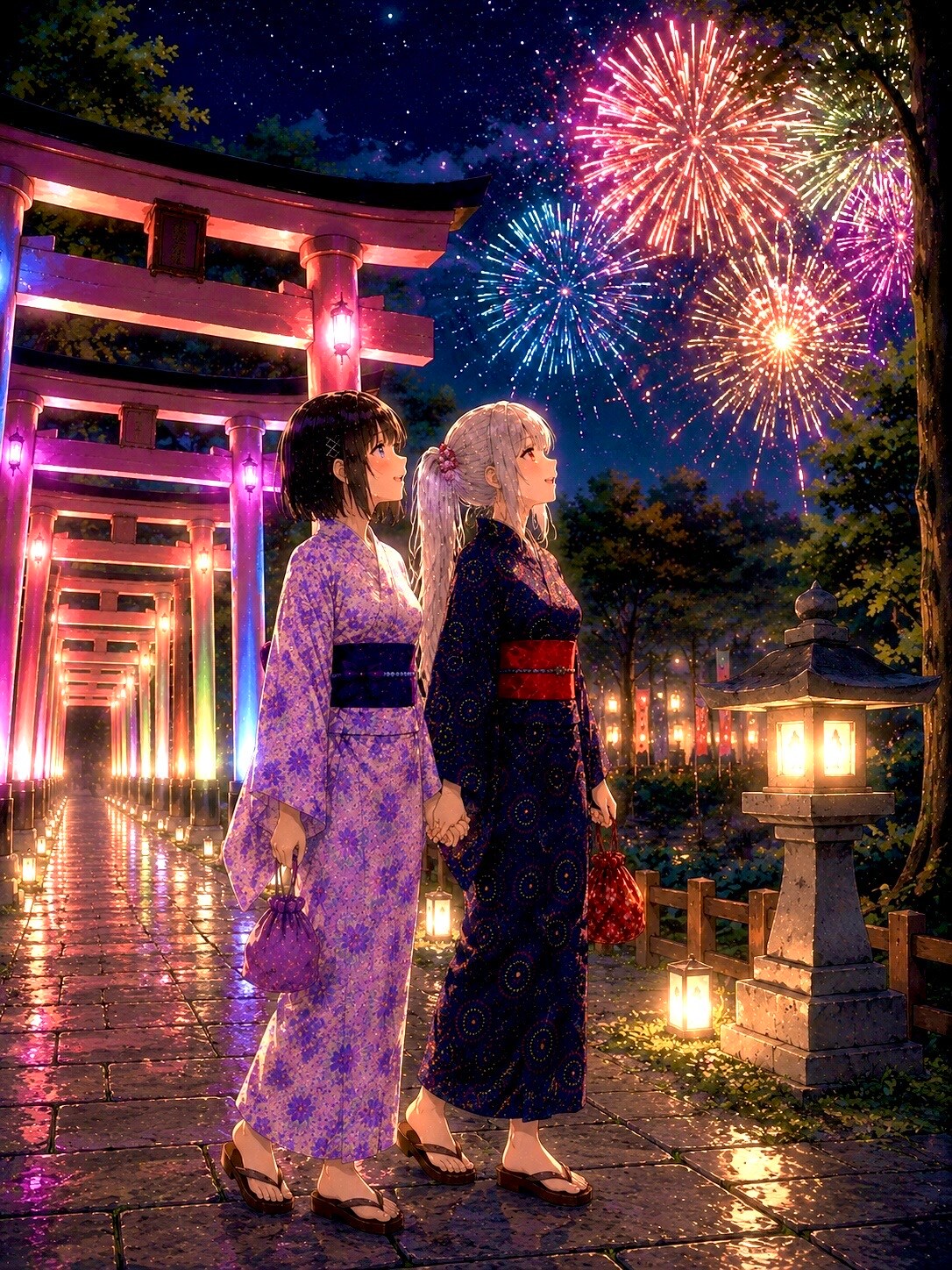 祭りの夜に
