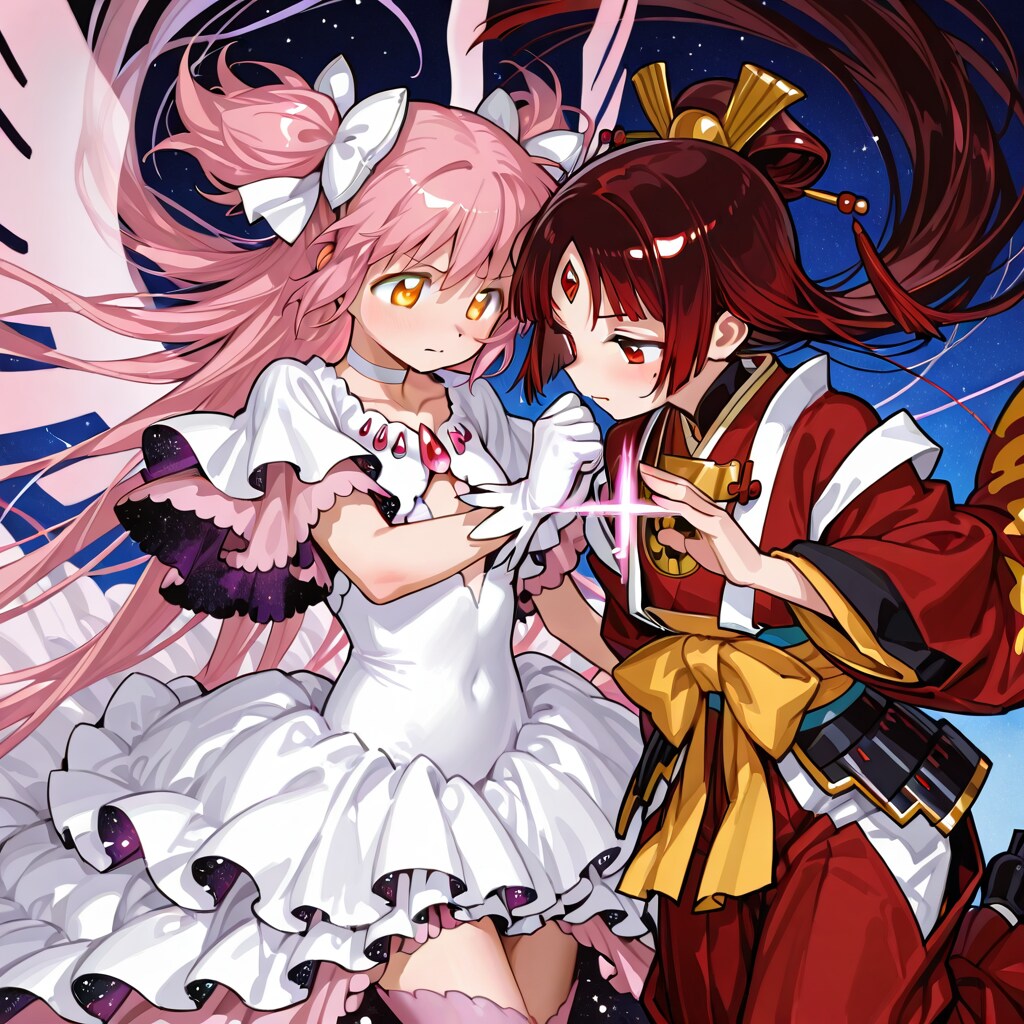 アルティメットまどかVS閻魔大王を擬人化した美少女 | の人気AIイラスト・グラビア