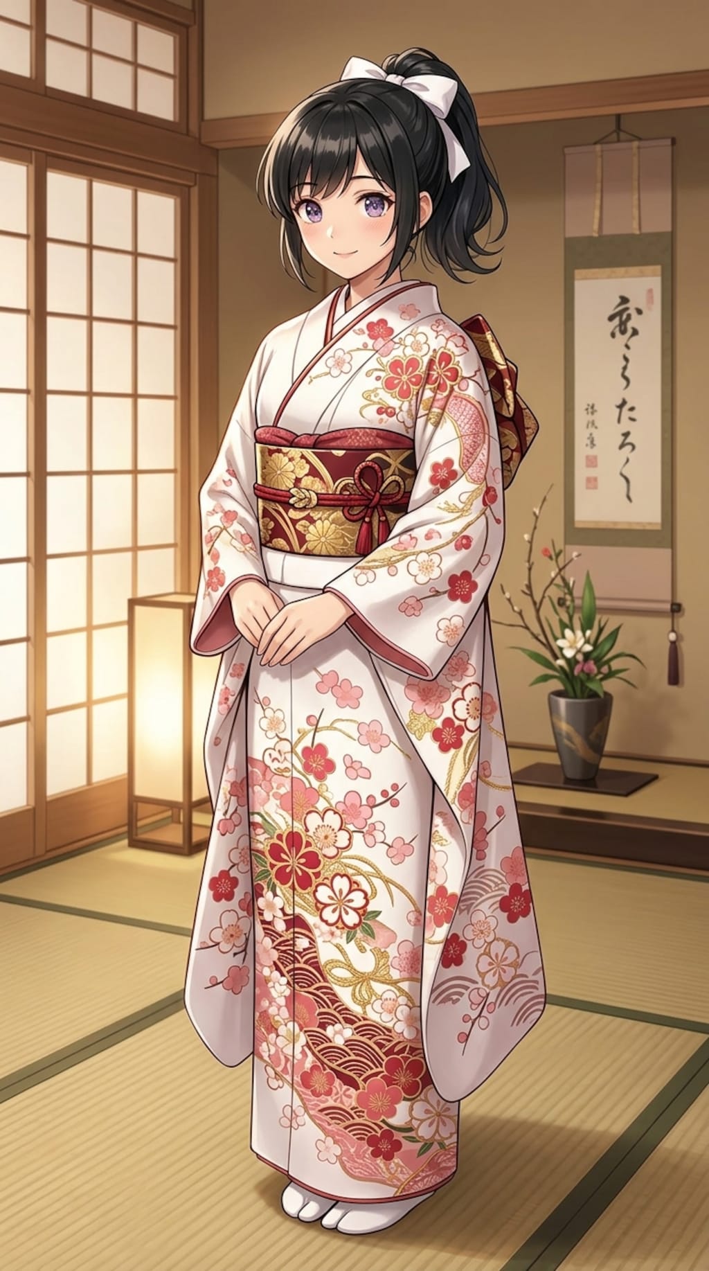和装女子