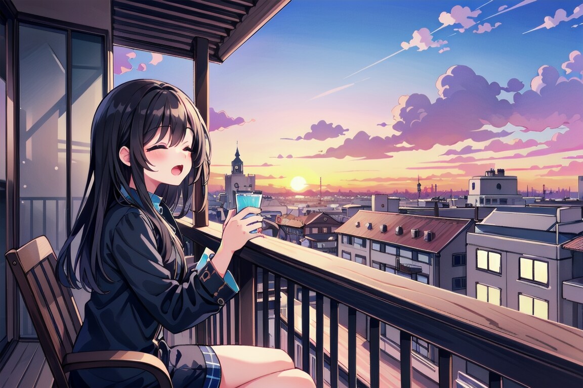 夕方を楽しむ特等席