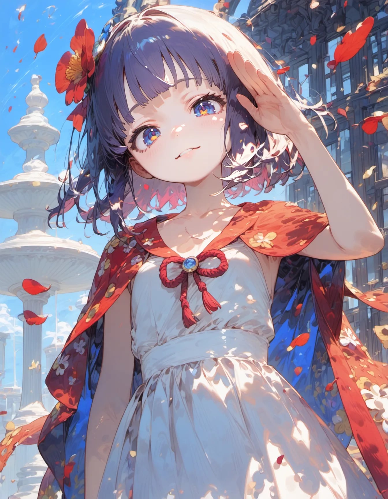 Scarlet Petals and Little Cape