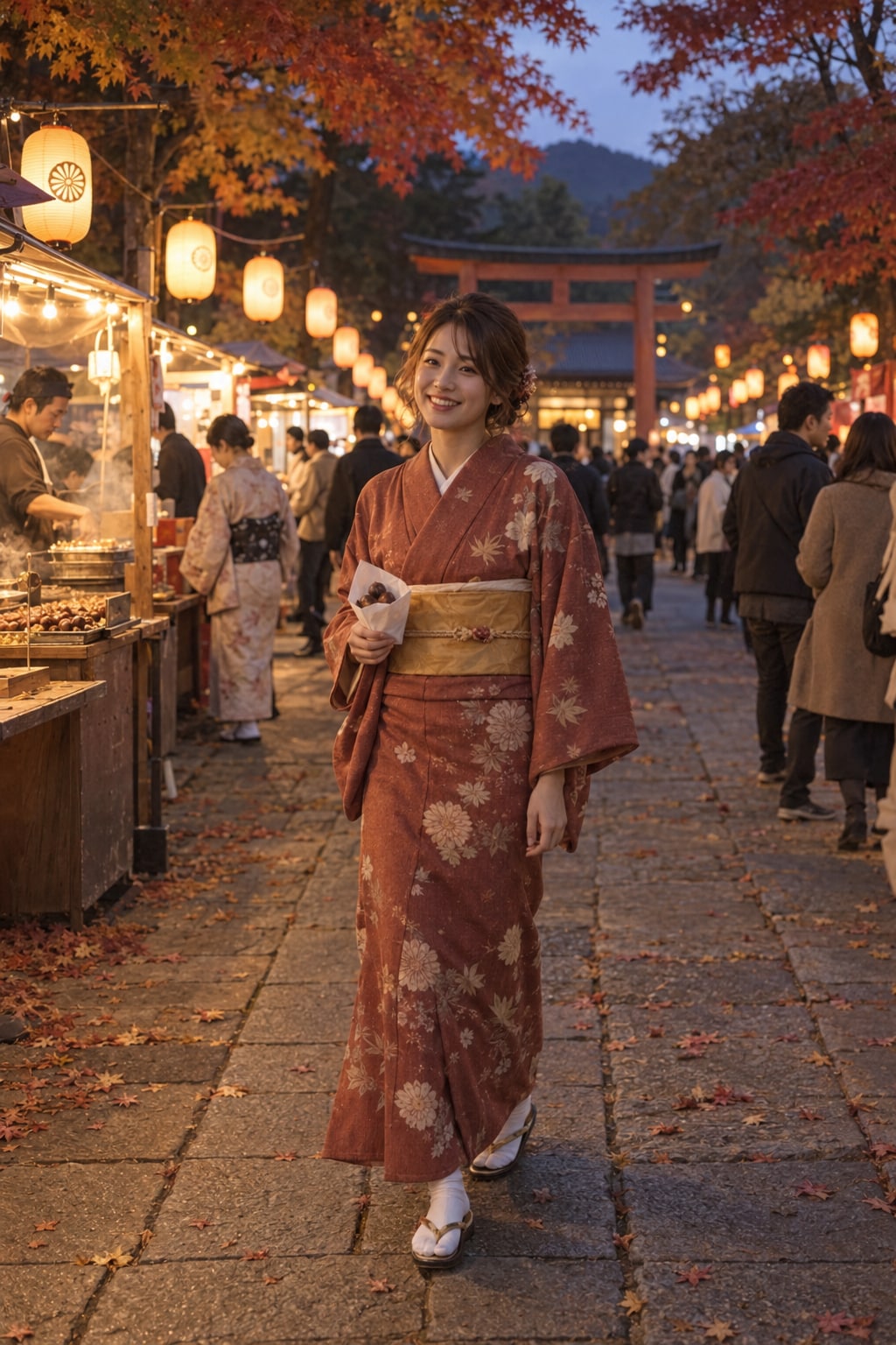 秋祭り、帰り道はあとまわし。 | の人気AIイラスト・グラビア