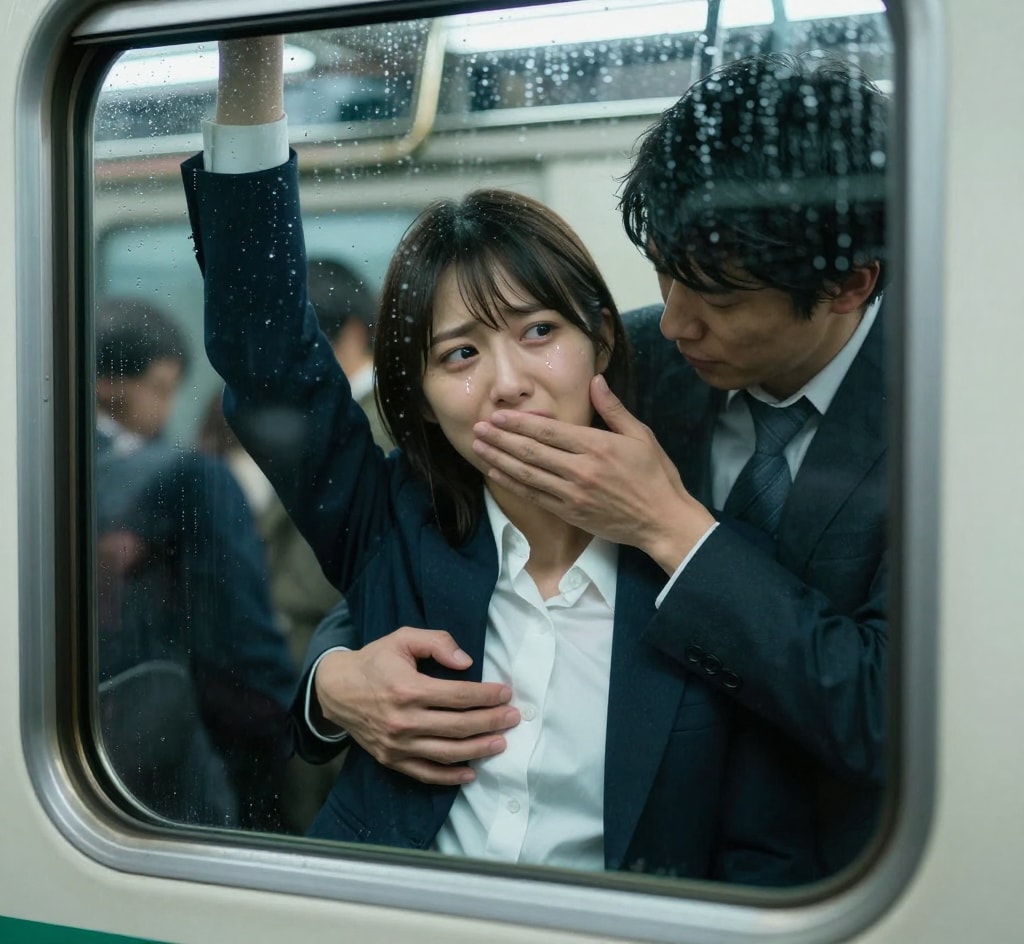 電車でさわさわ