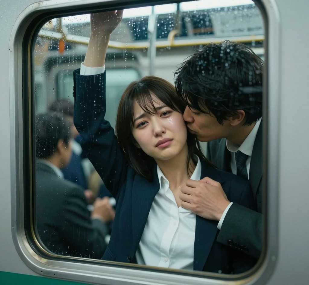 電車でさわさわ