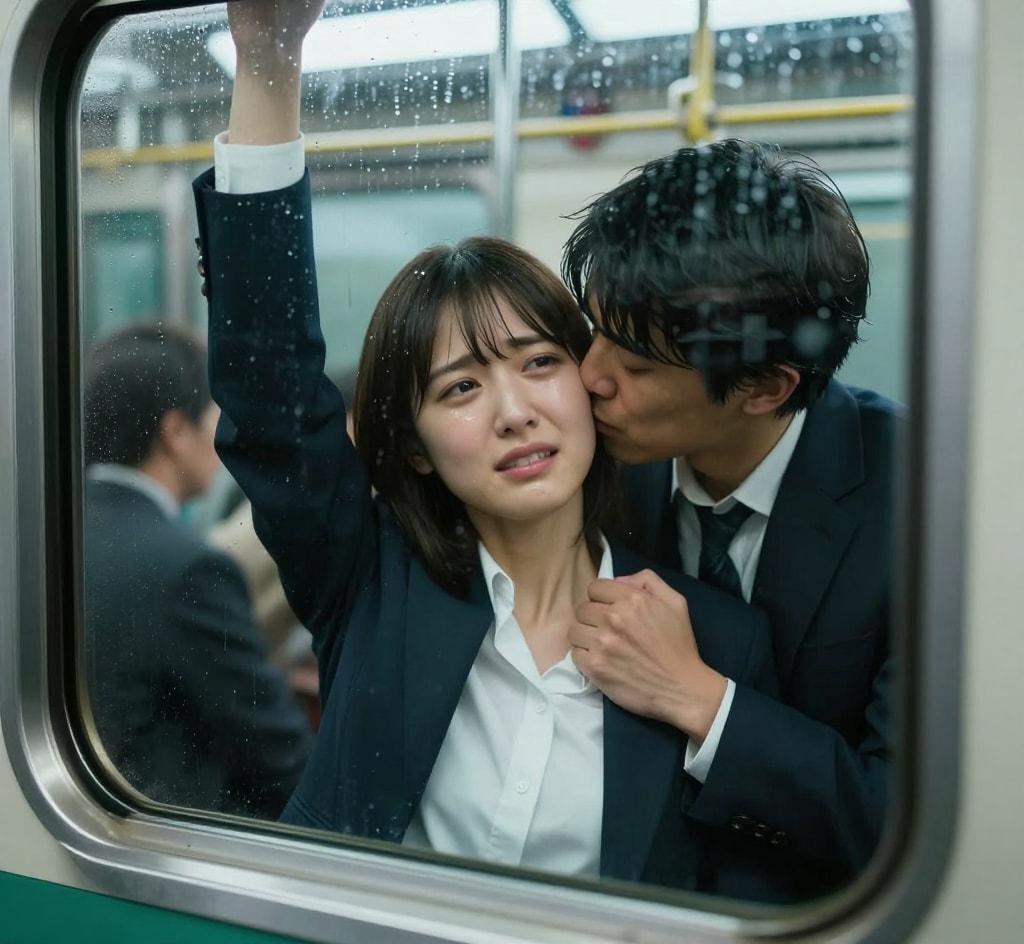 電車でさわさわ