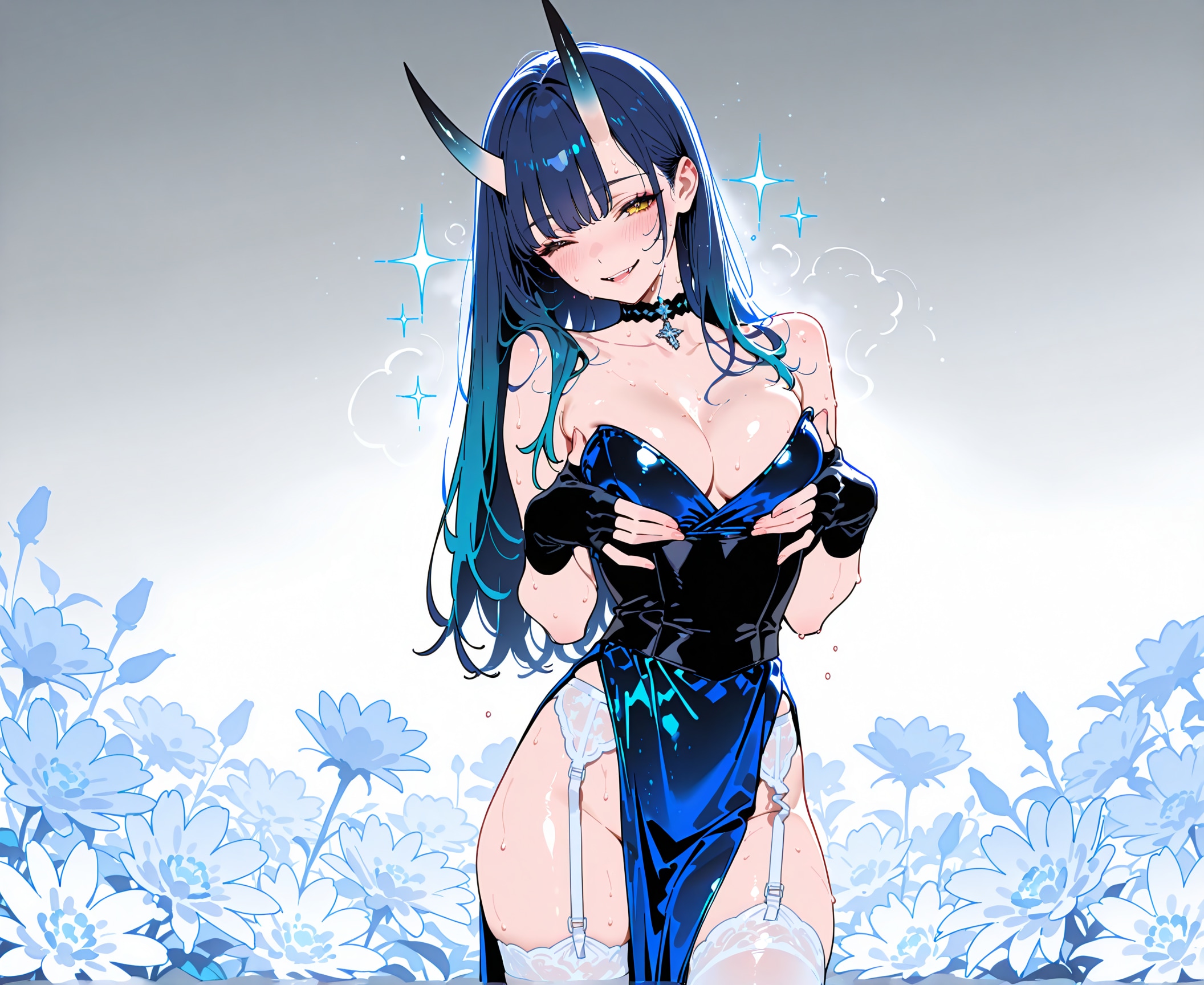 蒼髪鬼♪と銀髪鬼♪