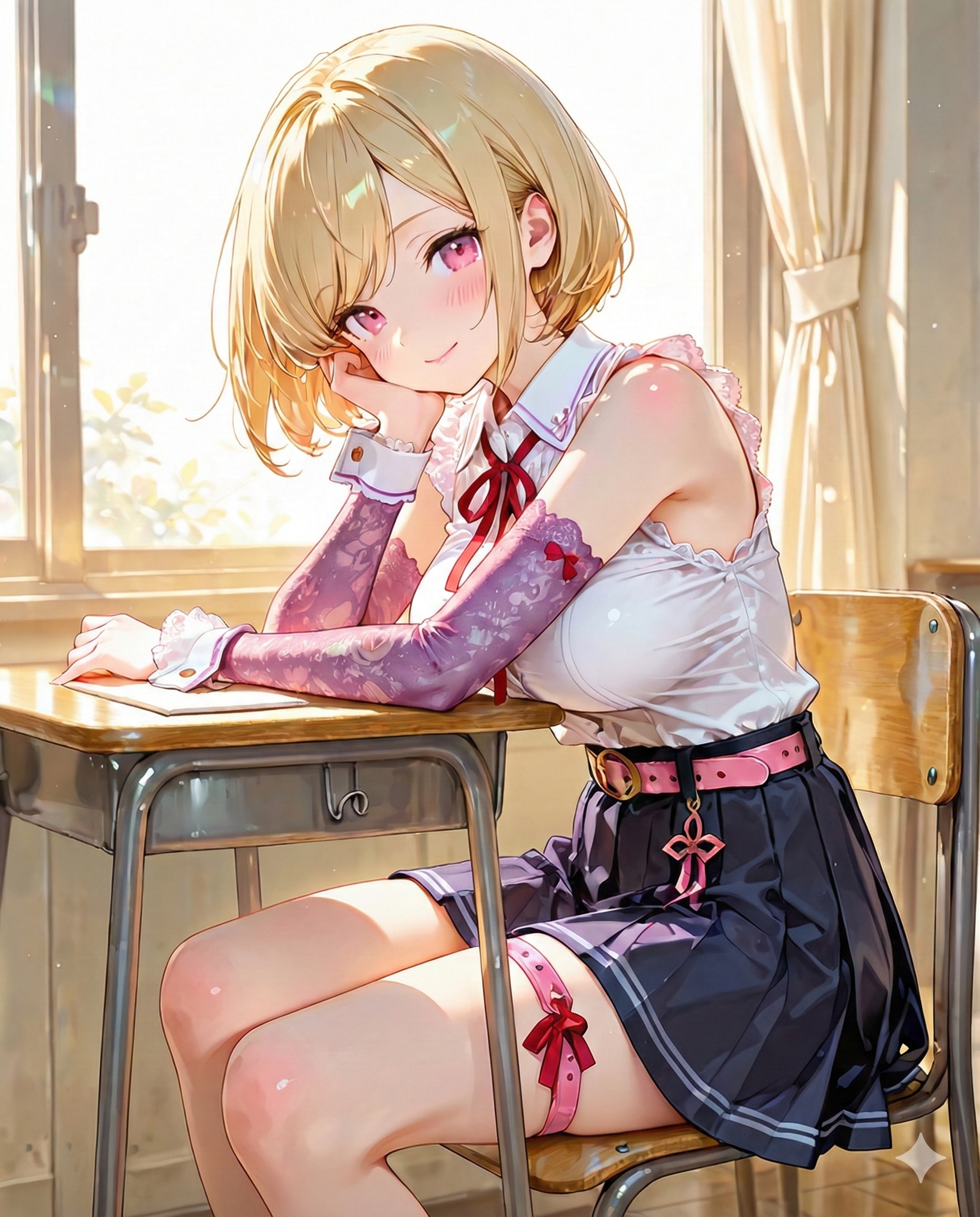 教室で待ち合わせ | の人気AIイラスト・グラビア