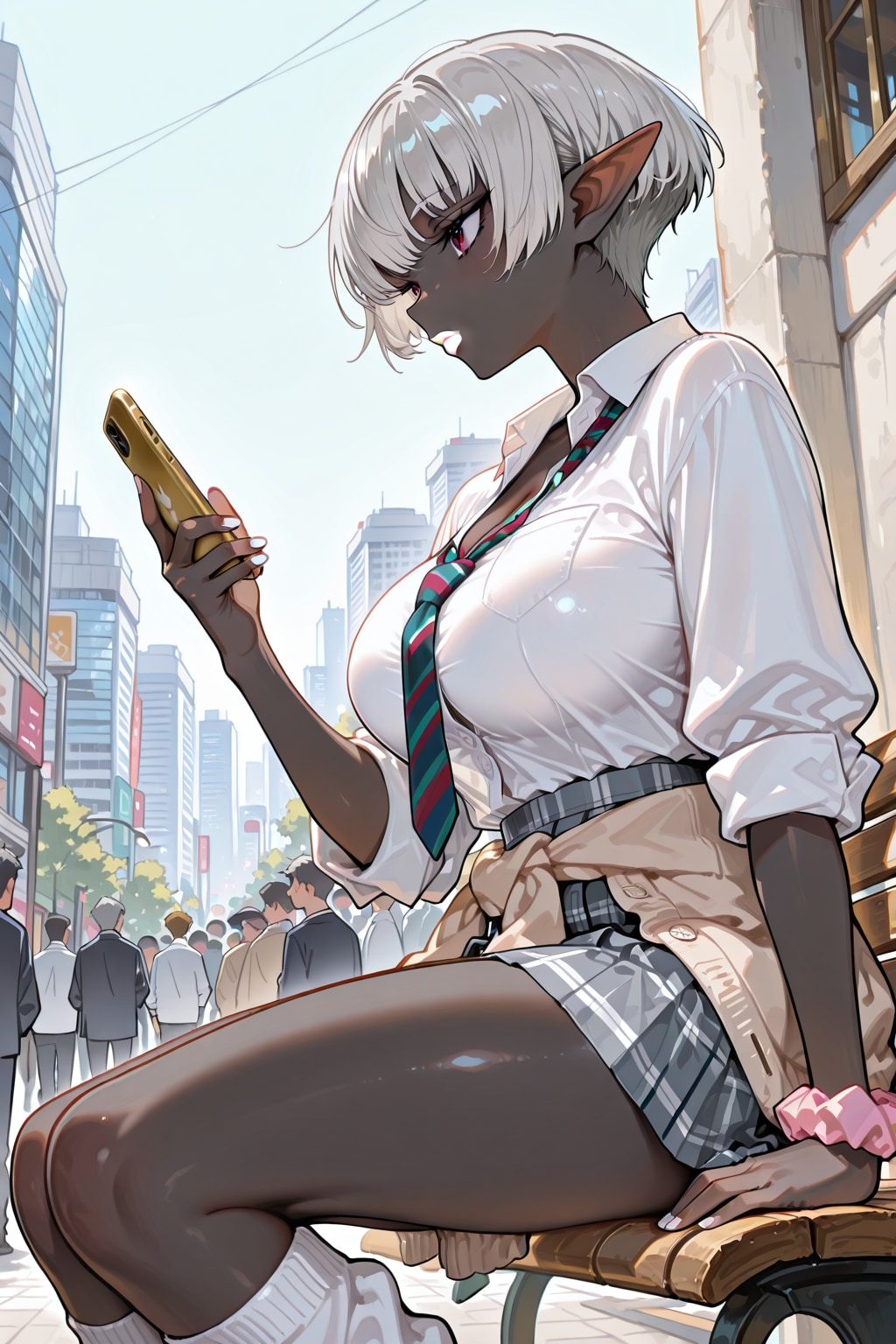 ギャル＋ダークエルフです | の人気AIイラスト・グラビア