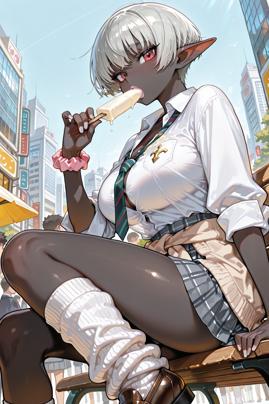 ギャル＋ダークエルフです