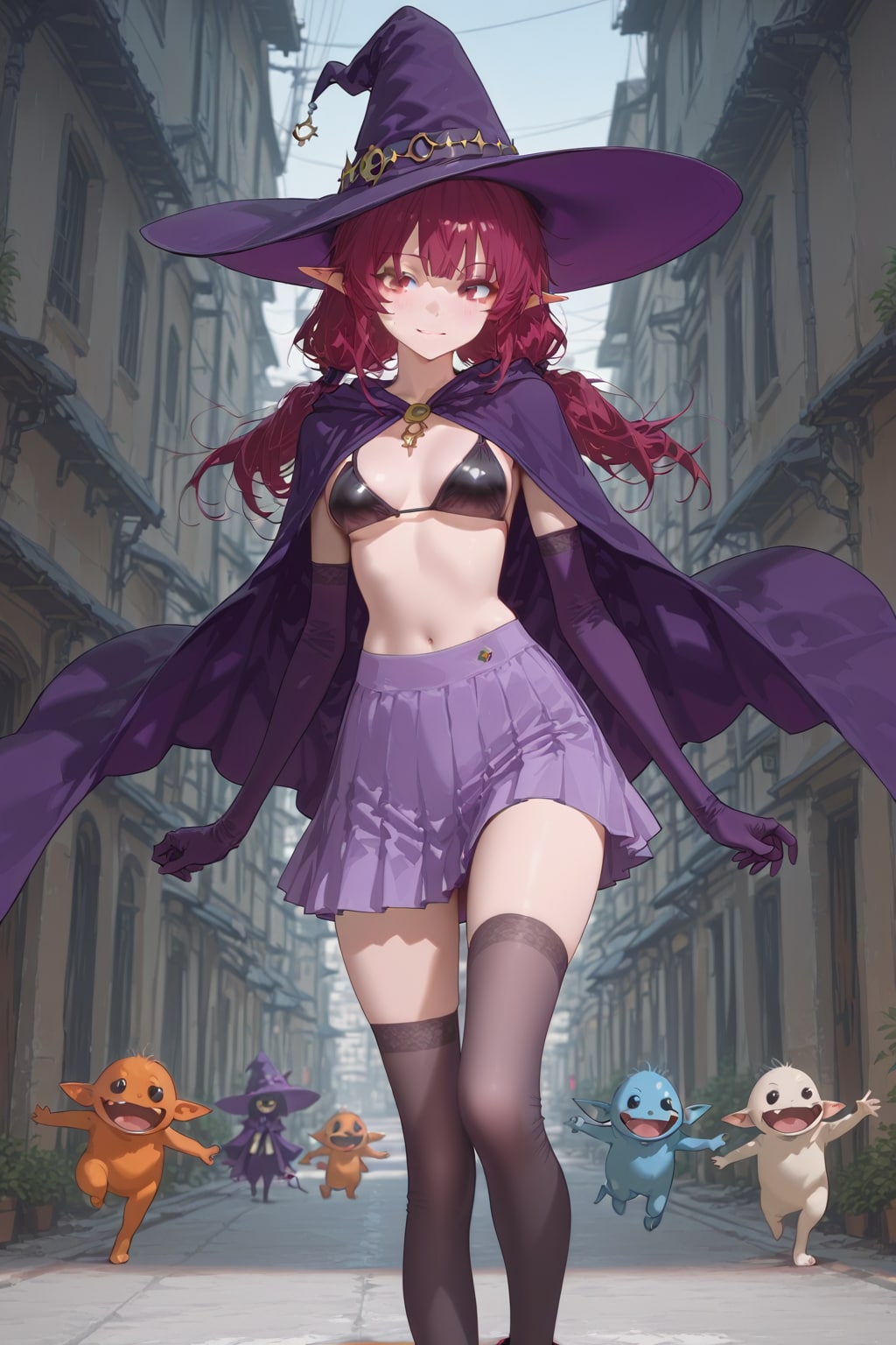 ビキニ+スカート+マントなエルフ魔女さん＠PEGASUS