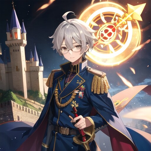 白髪軍服魔導士 | の人気AIイラスト・グラビア