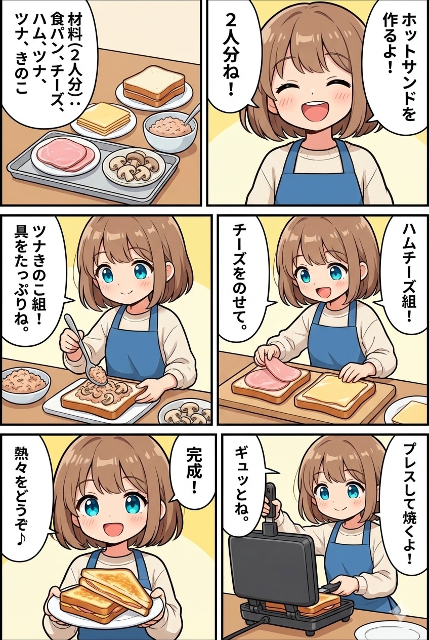 ホットサンド | の人気AIイラスト・グラビア