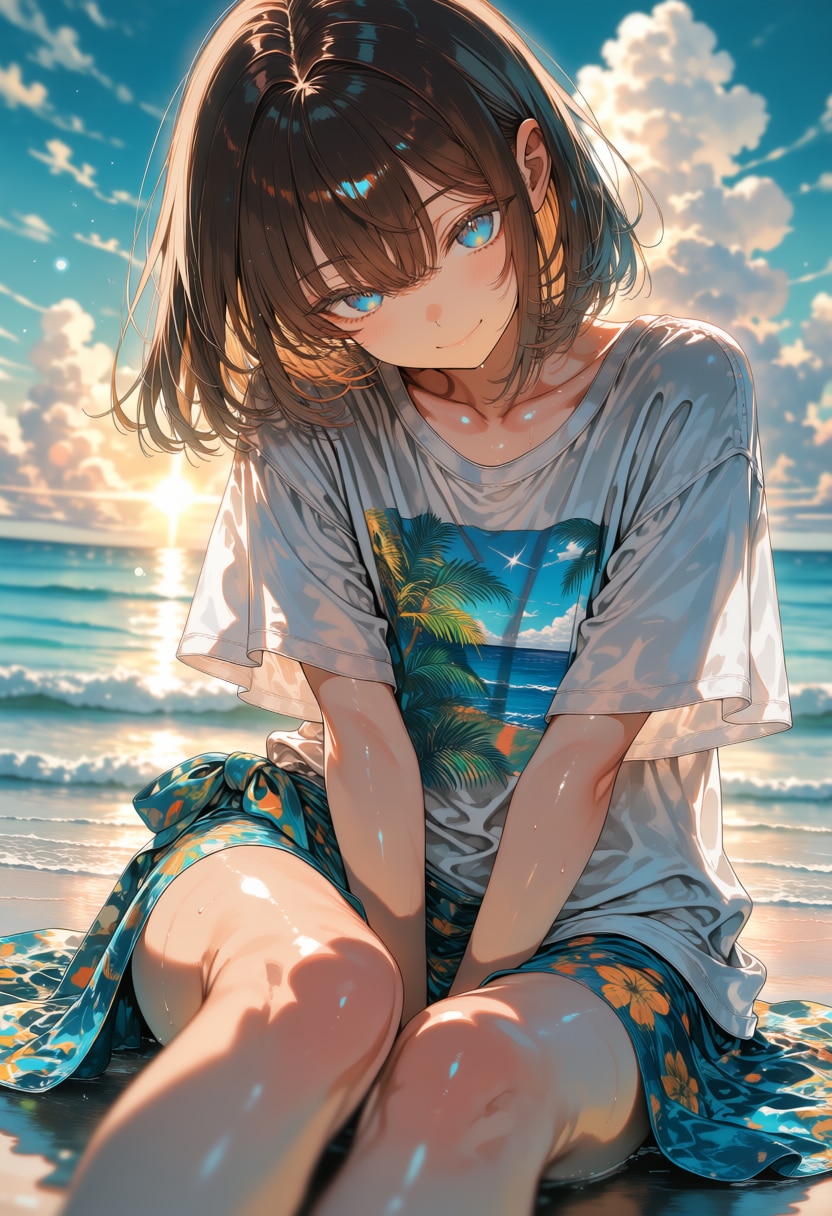 「男の僕と海来て楽しいの？」