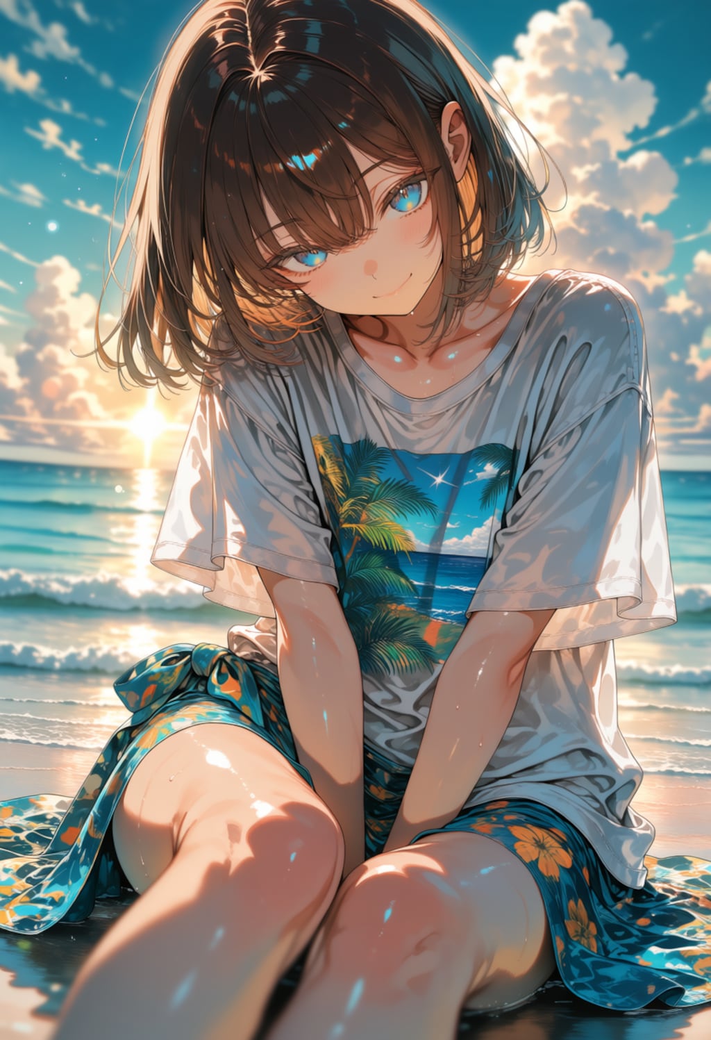 「男の僕と海来て楽しいの？」