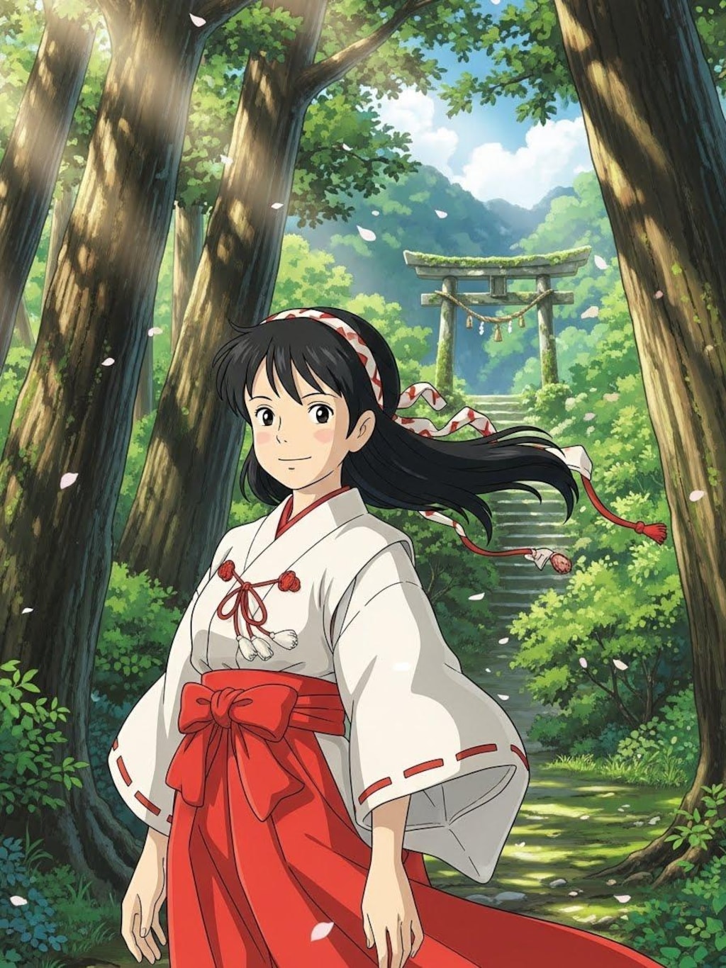 巫女ちゃん(２枚)