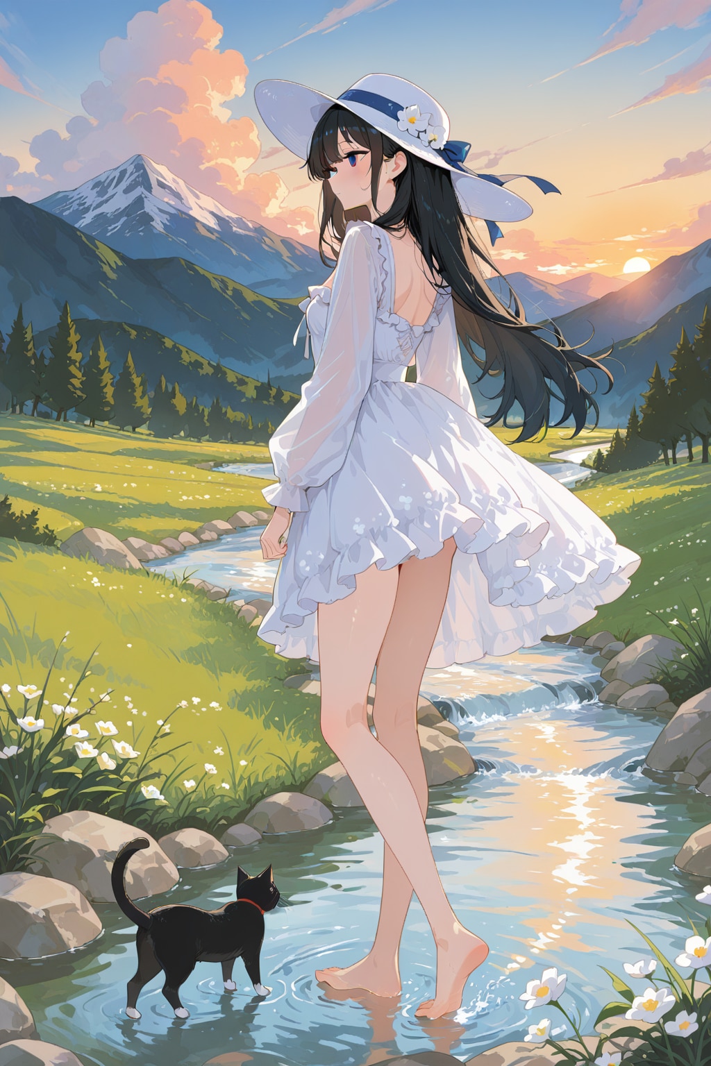 高原で避暑