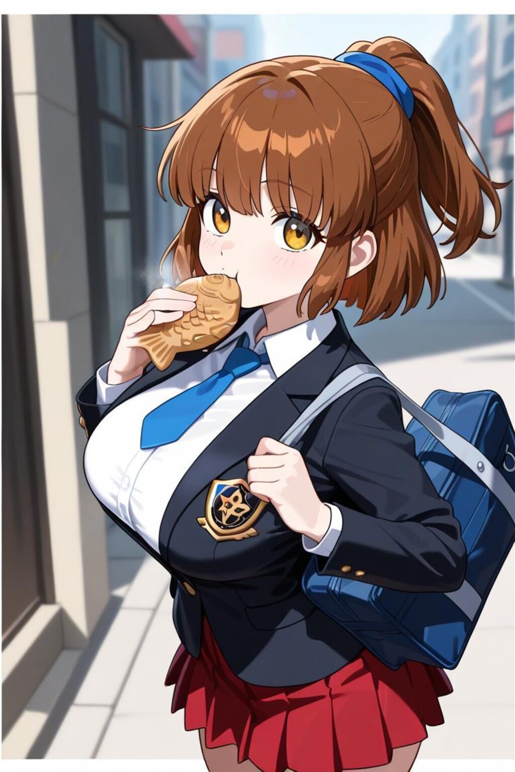 学生服アルル。そして買い食い。