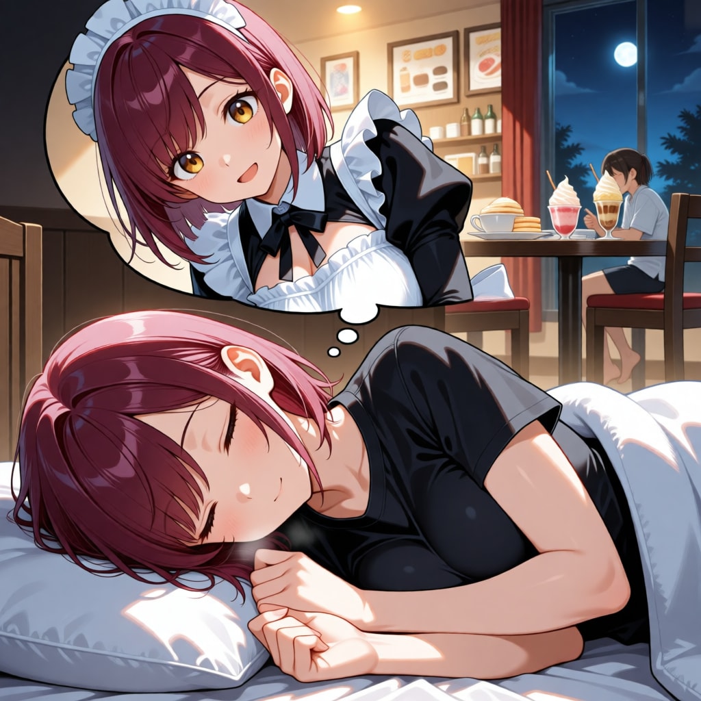 おやすみなさい（挨拶メイドの芽衣ちゃん）