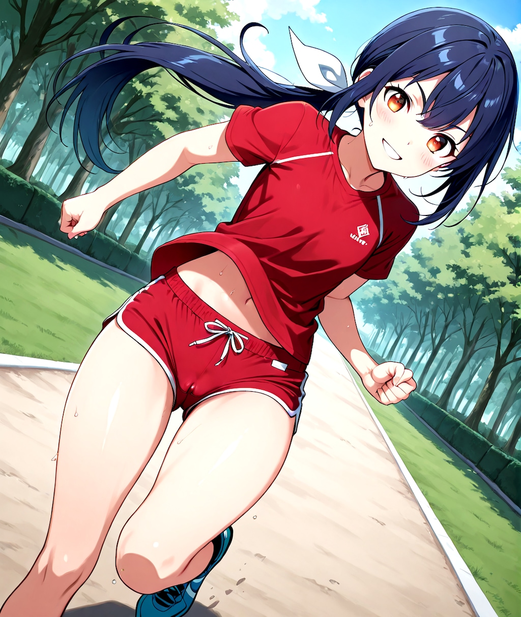 ジョギング紅莉栖さん。