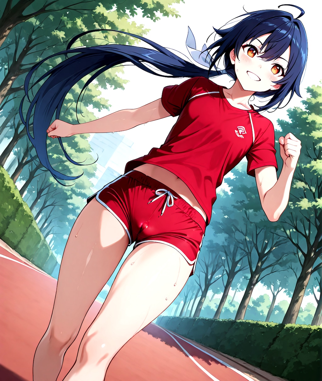 ジョギング紅莉栖さん。
